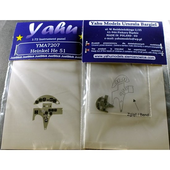 1/72 Heinkel He-51 Instrument Panel for ICM kit 1/72 Heinkel He-51 Instrument Panel for ICM kit