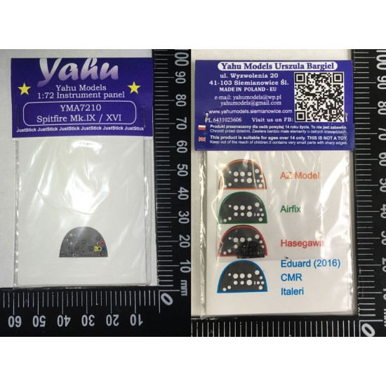 1/72 Spitfire Mk.IX / Mk.XVI Instrument Panel for Airfix/AZ Models/Hasegawa 1/72 Spitfire Mk.IX / Mk.XVI Instrument Panel for Airfix/AZ Models/Hasegawa