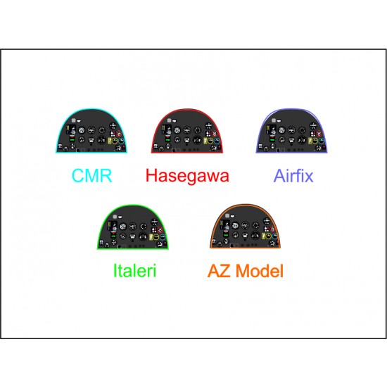 1/72 Spitfire Mk.IX / Mk.XVI Instrument Panel for Airfix/AZ Models/Hasegawa 1/72 Spitfire Mk.IX / Mk.XVI Instrument Panel for Airfix/AZ Models/Hasegawa