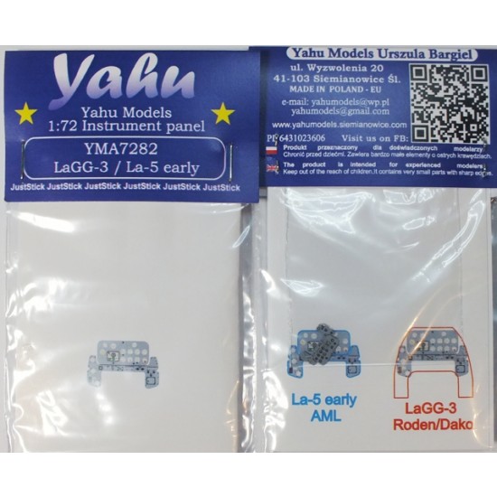 1/72 Lavochkin LaGG-3 / Early La-5 Instrument Panel for AML/Roden kits 1/72 Lavochkin LaGG-3 / Early La-5 Instrument Panel for AML/Roden kits