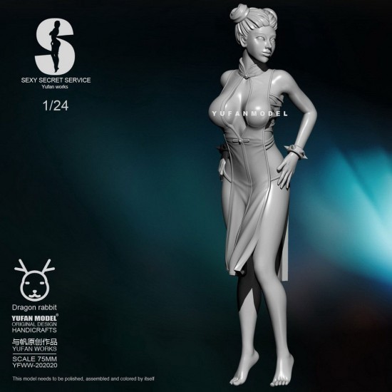 75mm Scale Sexy Secret Service Cheongsam Girl #13 75mm Scale Sexy Secret Service Cheongsam Girl #13