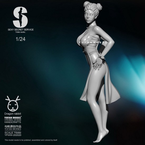 75mm Scale Sexy Secret Service Cheongsam Girl #13 75mm Scale Sexy Secret Service Cheongsam Girl #13