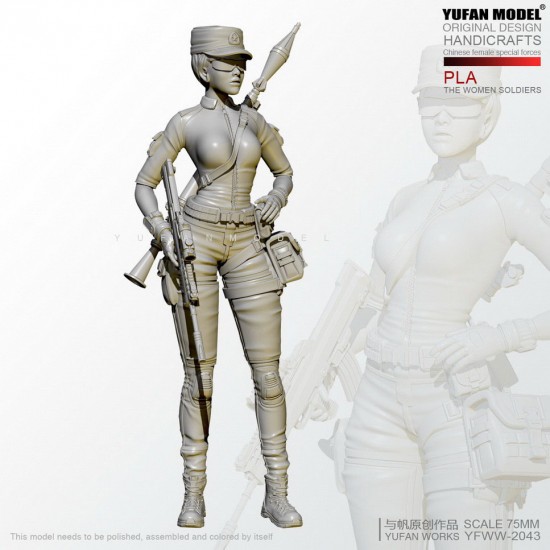 1/24 Chinese PLA Special Forces Girl w/Anti-tank RPG 1/24 Chinese PLA Special Forces Girl w/Anti-tank RPG