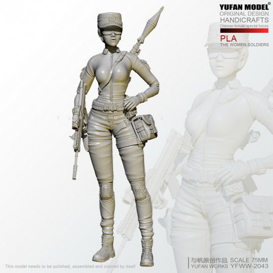 1/24 Chinese PLA Special Forces Girl w/Anti-tank RPG 1/24 Chinese PLA Special Forces Girl w/Anti-tank RPG