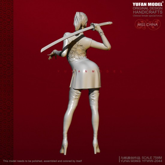 75mm Scale Miss China Cheongsam Girl w/Katana 75mm Scale Miss China Cheongsam Girl w/Katana