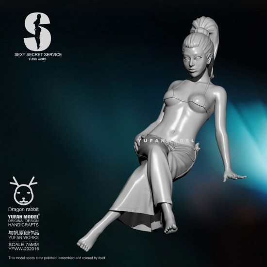 75mm Scale Sexy Secret Service Girl #14 75mm Scale Sexy Secret Service Girl #14