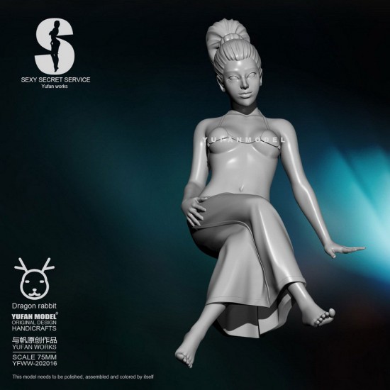 75mm Scale Sexy Secret Service Girl #14 75mm Scale Sexy Secret Service Girl #14
