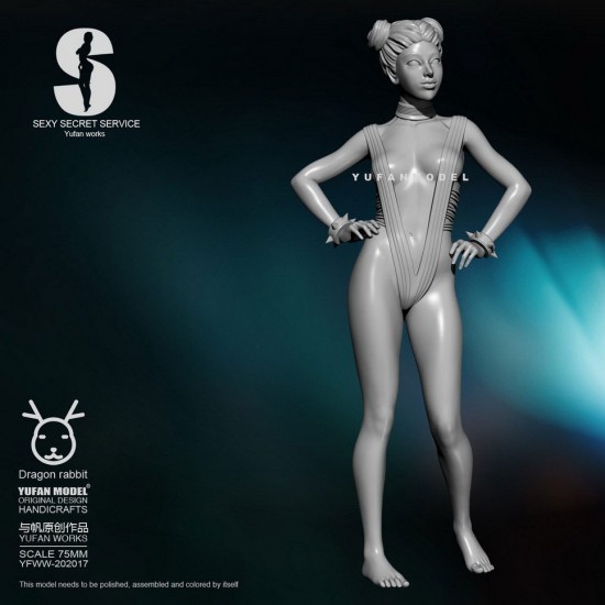 75mm Scale Sexy Secret Service Girl #12 75mm Scale Sexy Secret Service Girl #12