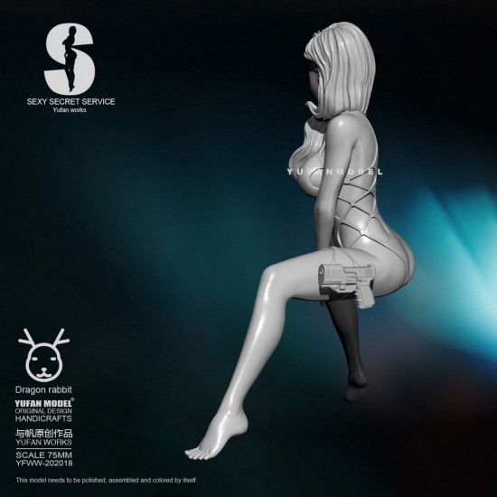 75mm Scale Sexy Secret Service Girl #10 75mm Scale Sexy Secret Service Girl #10