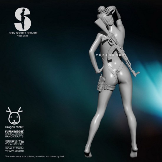 75mm Scale Sexy Secret Service Girl #11 75mm Scale Sexy Secret Service Girl #11