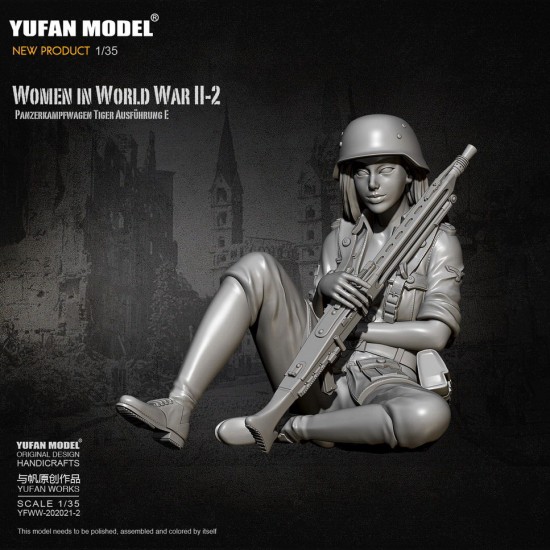 1/35 WWII Female Tank Crew for Panzerkampfwagen Tiger Ausfuhrung E Vol.2 1/35 WWII Female Tank Crew for Panzerkampfwagen Tiger Ausfuhrung E Vol.2