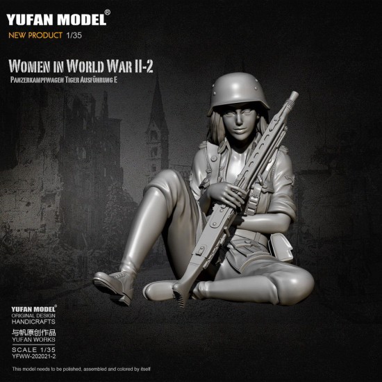 1/35 WWII Female Tank Crew for Panzerkampfwagen Tiger Ausfuhrung E Vol.2 1/35 WWII Female Tank Crew for Panzerkampfwagen Tiger Ausfuhrung E Vol.2