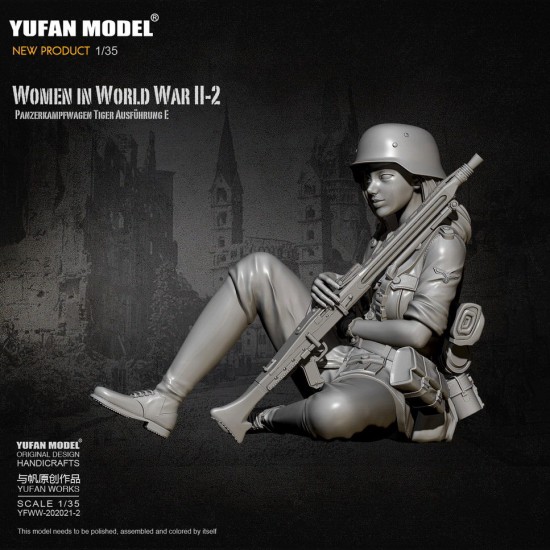 1/35 WWII Female Tank Crew for Panzerkampfwagen Tiger Ausfuhrung E Vol.2 1/35 WWII Female Tank Crew for Panzerkampfwagen Tiger Ausfuhrung E Vol.2
