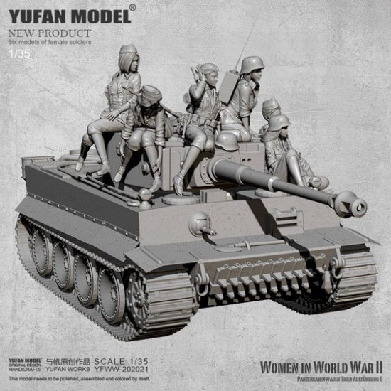 1/35 Women in World War II for Panzerkampfwagen Tiger Ausfuhrung E (6 figures) 1/35 Women in World War II for Panzerkampfwagen Tiger Ausfuhrung E (6 figures)