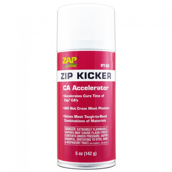 Zap Zip Kicker (CA Accelerator) Aerosol/Spray Can (5 oz / 142 g) Zap Zip Kicker (CA Accelerator) Aerosol/Spray Can (5 oz / 142 g)