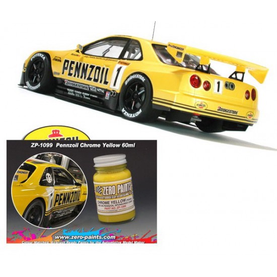 Pennzoil Chrome Yellow Paint for Tamiya Nissan GT-R #24216 60ml Pennzoil Chrome Yellow Paint for Tamiya Nissan GT-R #24216 60ml
