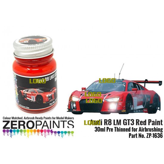 Audi R8 LM GT3 Red Paint 30ml Audi R8 LM GT3 Red Paint 30ml