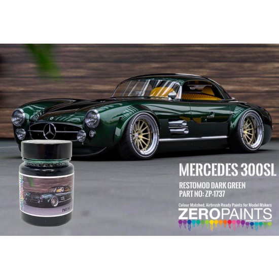 Mercedes 300SL Restomod Dark Green Paint (60ml) for MGSF Restomod Transkit UK24-015A Mercedes 300SL Restomod Dark Green Paint (60ml) for MGSF Restomod Transkit UK24-015A