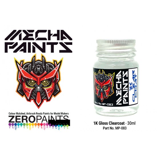 Mecha Paint - Gloss Clearcoat (30ml, pre-thinned ready for Airbrushing)