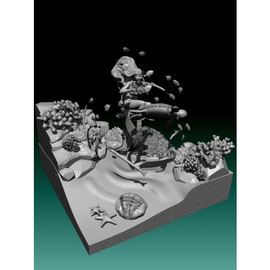 1/24 Girl In Action - Under the Sea (figure, diorama base, accessories) [Deluxe Edition]