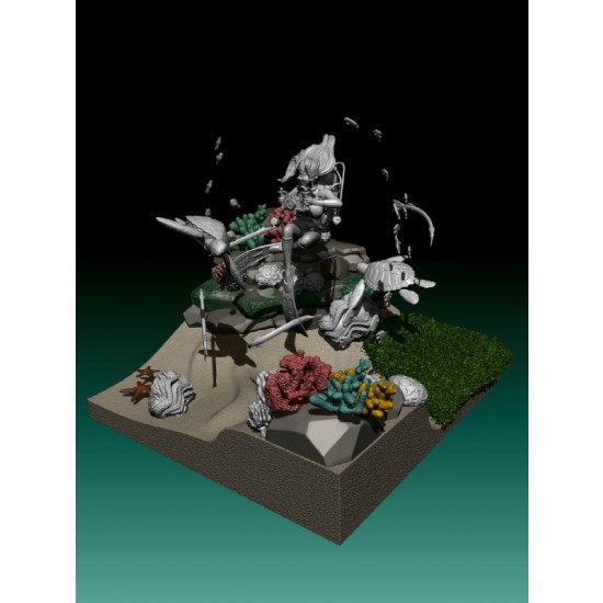 1/24 Girl In Action - Under the Sea (figure, diorama base, accessories) [Deluxe Edition]