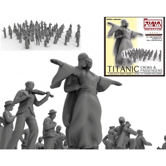 1/200 Figures for Ship - TITANIC Crews & Passengers (171 figures) for Trumpeter kit #03713 1/200 Figures for Ship - TITANIC Crews & Passengers (171 figures) for Trumpeter kit #03713