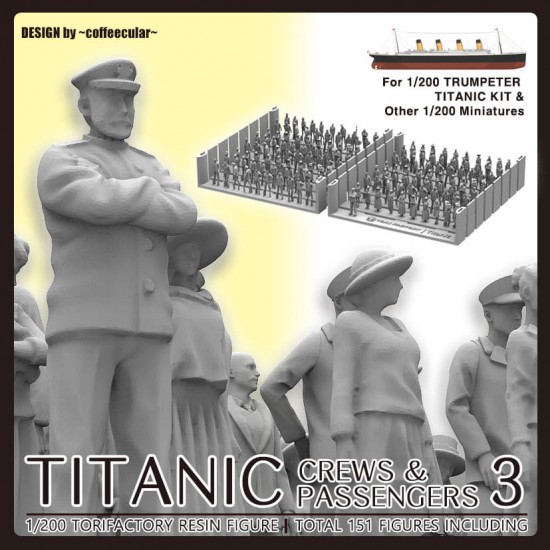 1/200 Titanic Crews and Passengers Set Vol. 3 1/200 Titanic Crews and Passengers Set Vol. 3