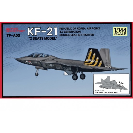 1/144 ROK AF KAI KF-21 Boramae Twin Seats Jet Fighter 1/144 ROK AF KAI KF-21 Boramae Twin Seats Jet Fighter