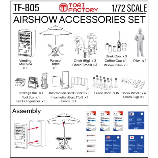1/72 Airshow Accessories Set 1/72 Airshow Accessories Set