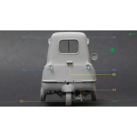 1/24 Peel P50 Full Resin kit 1/24 Peel P50 Full Resin kit