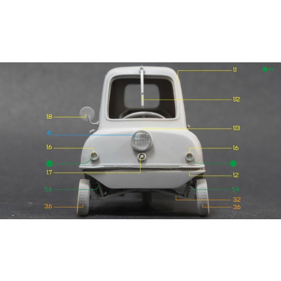 1/24 Peel P50 Full Resin kit 1/24 Peel P50 Full Resin kit