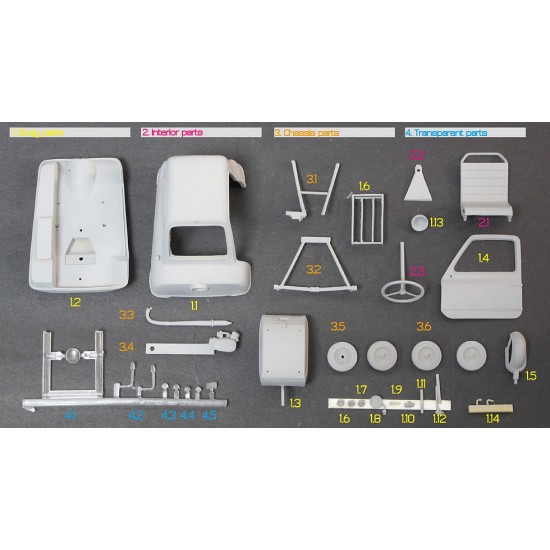 1/24 Peel P50 Full Resin kit 1/24 Peel P50 Full Resin kit