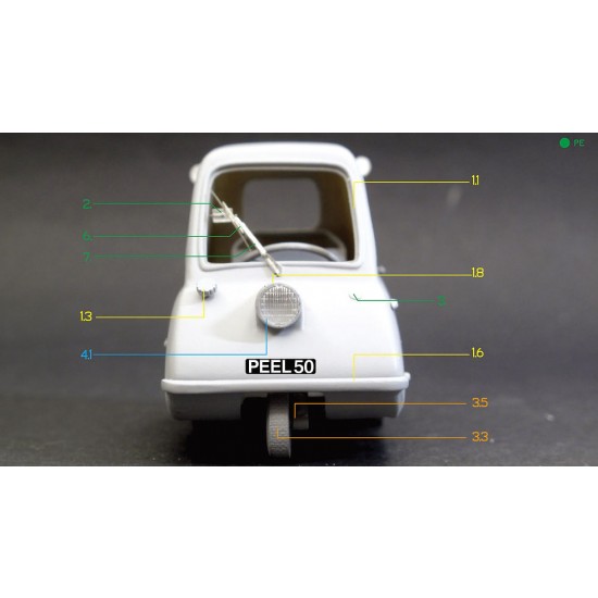 1/24 Peel 50 1962 Full Resin kit 1/24 Peel 50 1962 Full Resin kit