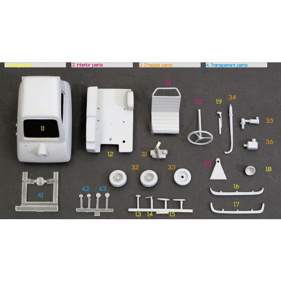 1/24 Peel 50 1962 Full Resin kit 1/24 Peel 50 1962 Full Resin kit