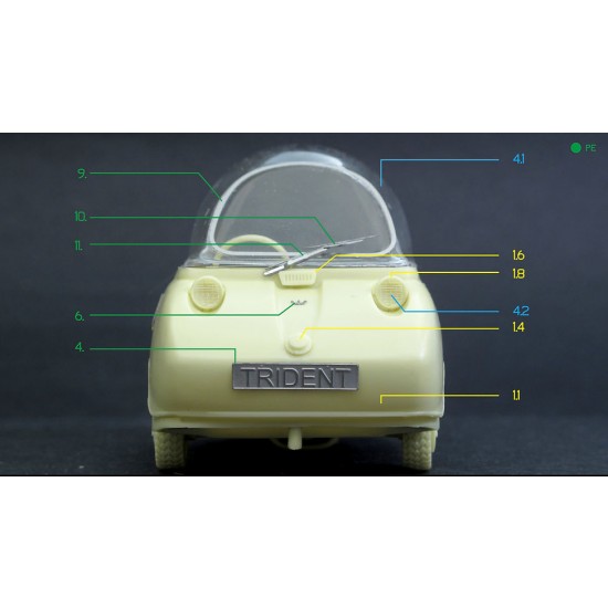 1/24 Peel Trident 1965 Full Resin kit (1pc) 1/24 Peel Trident 1965 Full Resin kit (1pc)