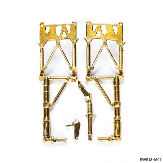 1/32 Kawasaki Ki-45 Kai Tei Type 2 Toryu Metal Struts (2x Main, 1x Rear, Brass) for #SWS13 1/32 Kawasaki Ki-45 Kai Tei Type 2 Toryu Metal Struts (2x Main, 1x Rear, Brass) for #SWS13