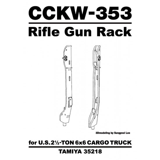 1/35 CCKW-353 Rifle Gun Rack for Tamiya kit #35218