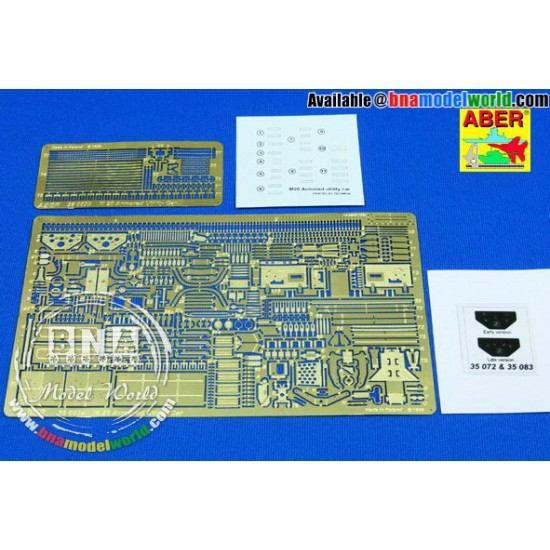 1/35 Armoured Utility Car M20 Detail-up Set for Tamiya/Italeri kit