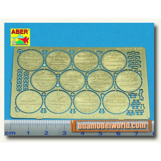 1/35 WWII German 200L Fuel Drum Covers (photo-etched parts)