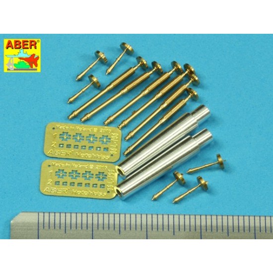 1/35 Barrels for Mk.V (Male/Female/Hermaphrodite)(2x6pdr 57mm Gun,6x 8mm Hotchkiss m.1909)