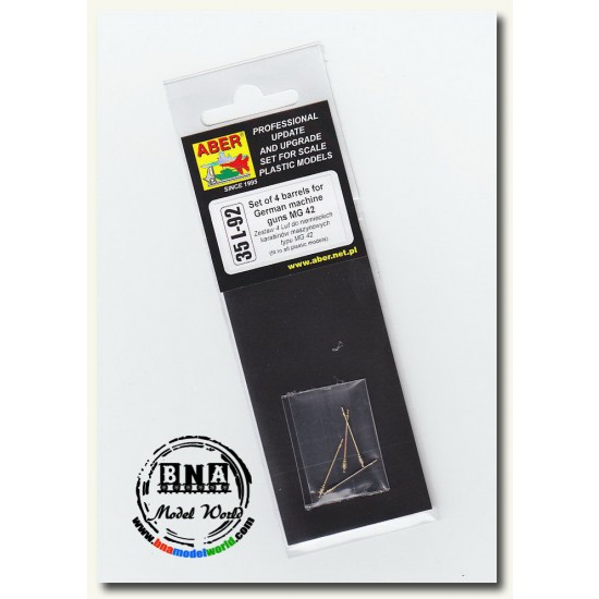 1/35 Barrels for German Machine Gun MG42 without Jackets (4pcs)