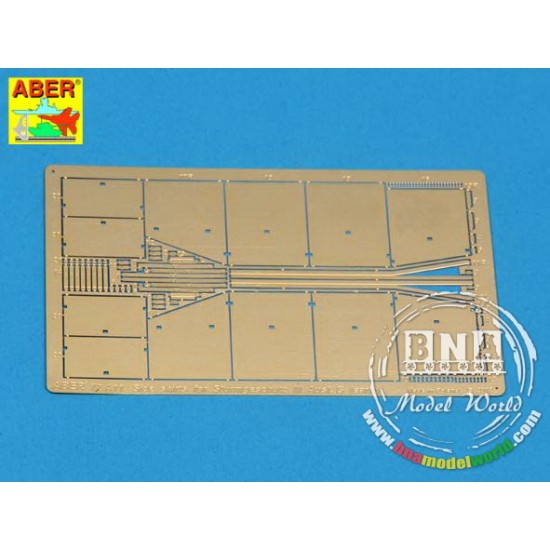 Photo-Etched Side Skirts for 1/72 Sturmgeschutz III [Early Model]