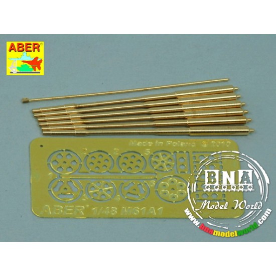 Barrels for 1/48 20mm Gun M61A1 used in Modern US Force Aircrafts