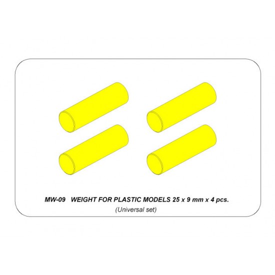 Weight for Plastic Models (25 x 9 mm, 4pcs) 