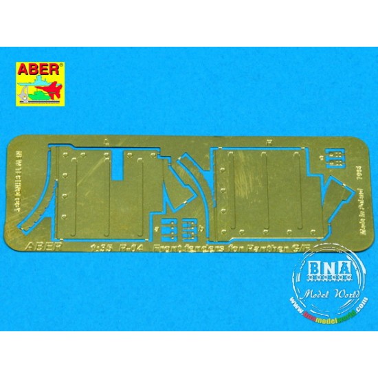 Photo-etched Front Fenders for 1/35 German Panther G/F & Jagdpanther