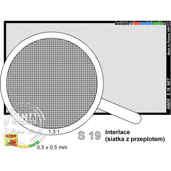 Net with Interlaced Mesh 0.5mm x 0.5mm (Dimensions: 75mm x 42mm)