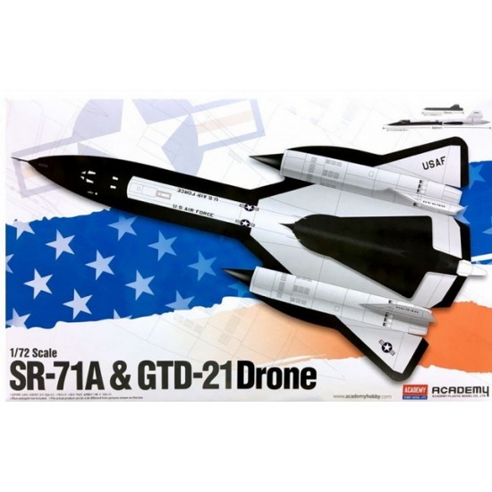 1/72 Lockheed SR-71A Blackbird with GTD-21 Drone