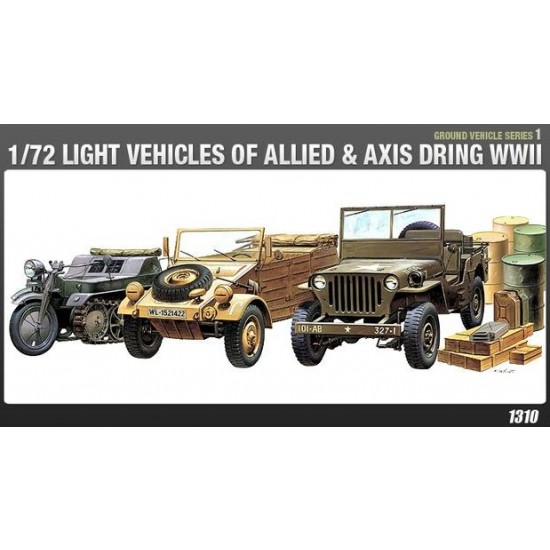 1/72 WWII Ground Vehicle Series No.1 - Light Vehicles of Allied & Axis Dring