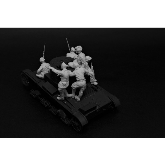 1/35 T-26 Republicana Tank Crew for Hobby Boss kits (6 figures)