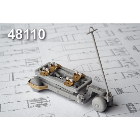 1/48 Aircraft Weapons Hydraulic Lift Cart (Up To 500kg)